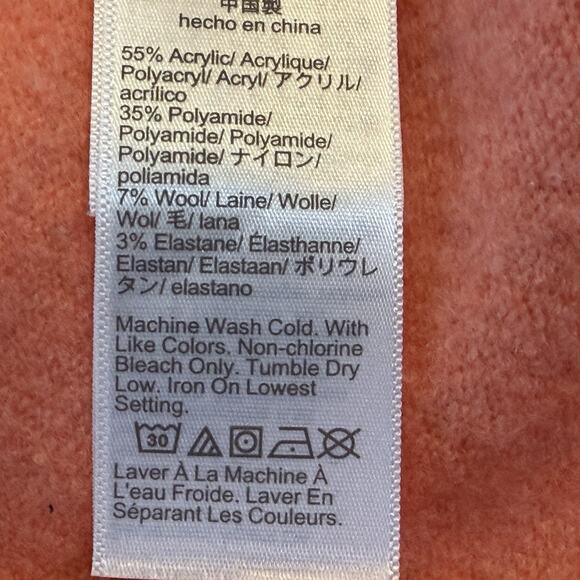 J.Crew Pullover Tunic Sweater Womens Size XL Orange Long Sleeve Crew Neck Slits - Picture 6 of 6